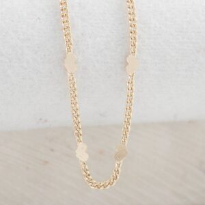 CADENA CUBANA CORAZON 1.5MM - 45CM